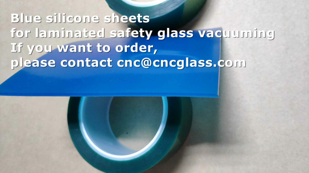 Blue silicone blanket for glass lamiantion vacuuming 